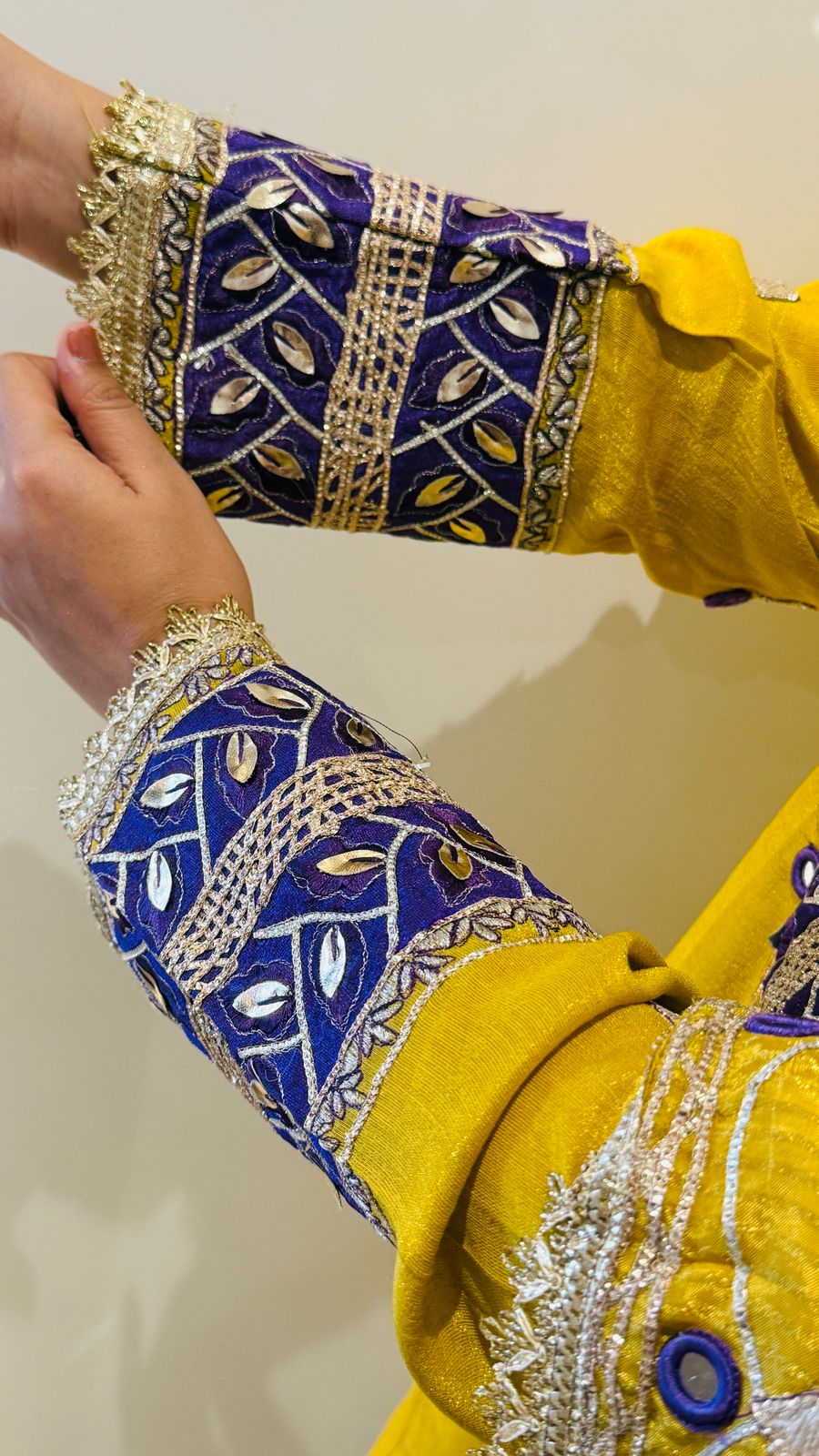 Twinkle Stone Lurex Suit Set (Mustard, Purple, Blue)